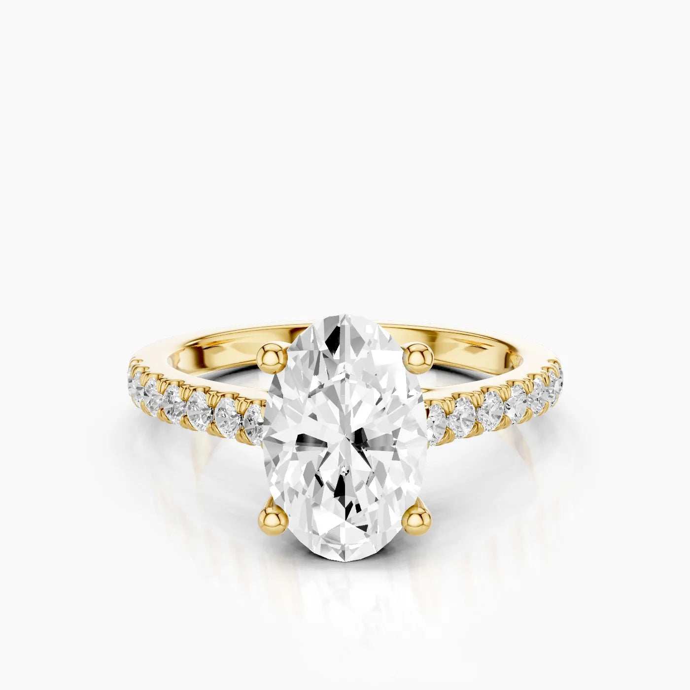 Elysia Anello di Fidanzamento Trellis Pavè Sublime con Diamanti Lab Grown