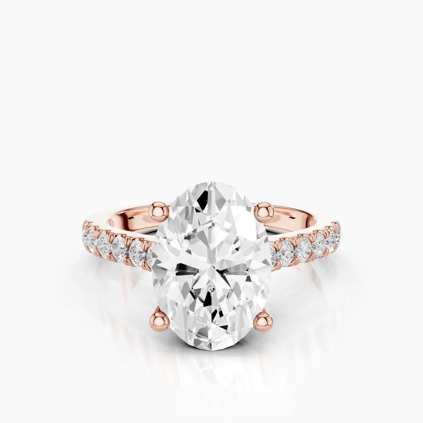 Elysia Anello di Fidanzamento Trellis Pavè Sublime con Diamanti Lab Grown