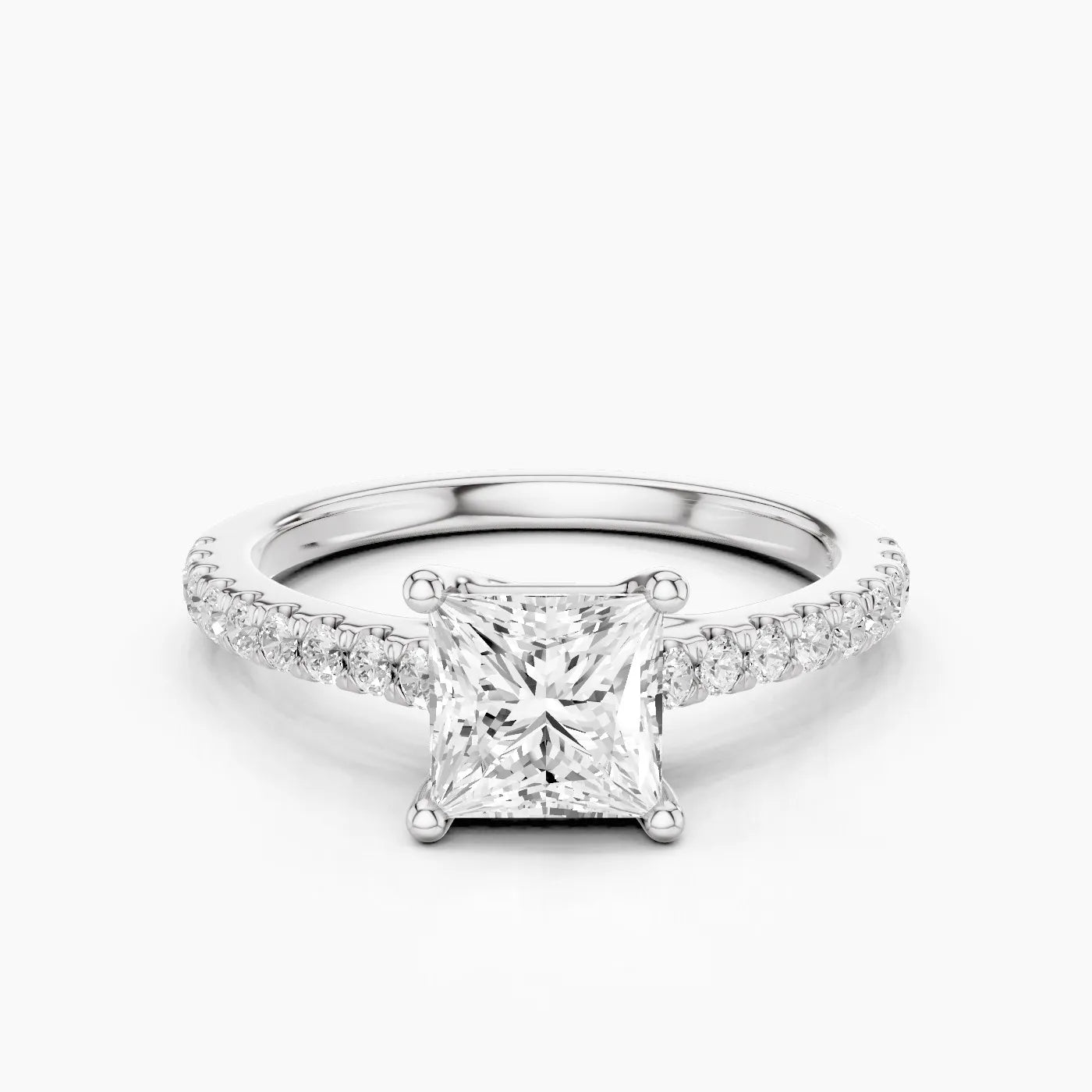 Elysia Anello di Fidanzamento Trellis Pavè Sublime con Diamanti Lab Grown
