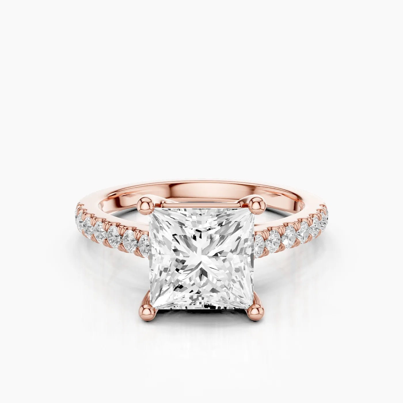 Elysia Anello di Fidanzamento Trellis Pavè Sublime con Diamanti Lab Grown