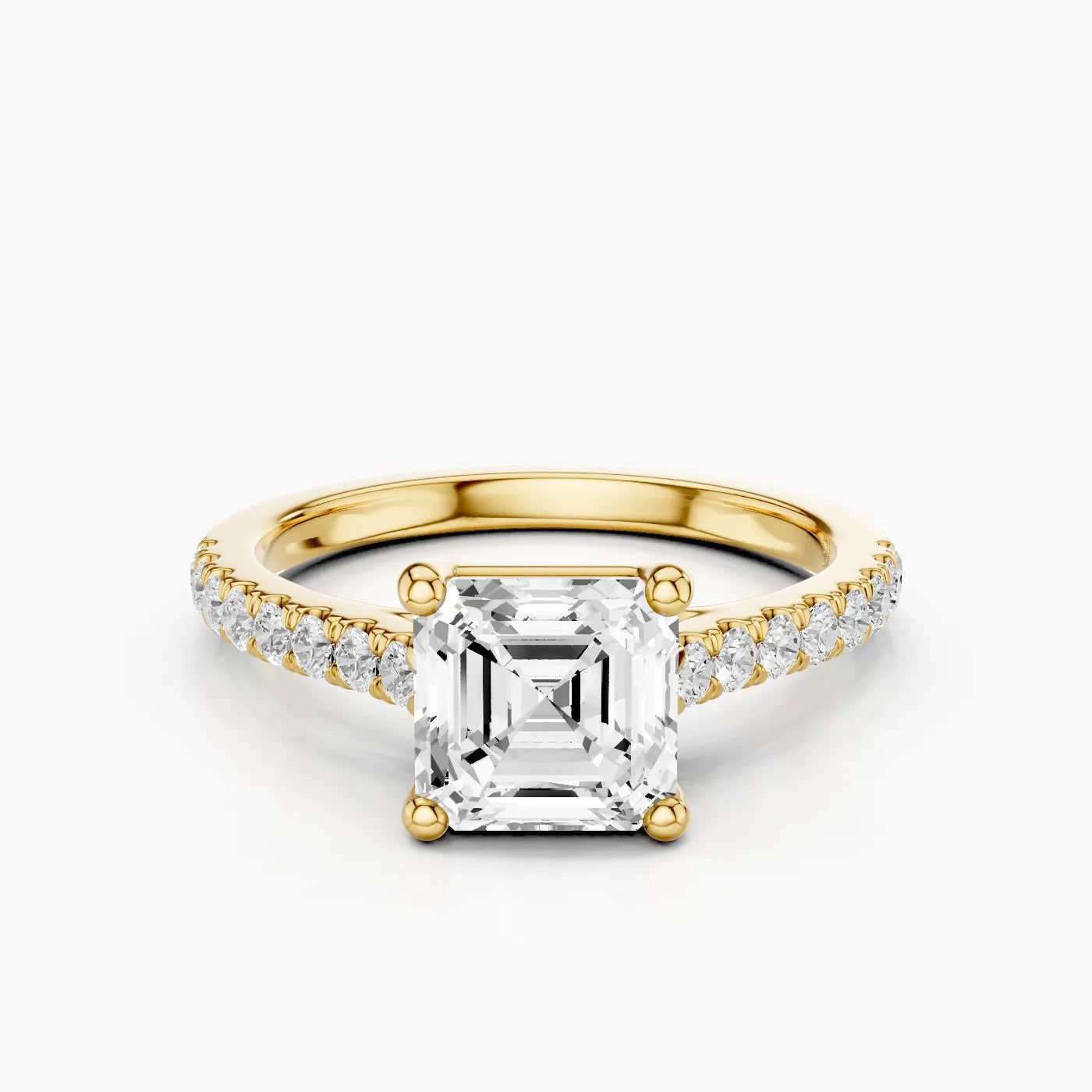 Elysia Anello di Fidanzamento Trellis Pavè Sublime con Diamanti Lab Grown