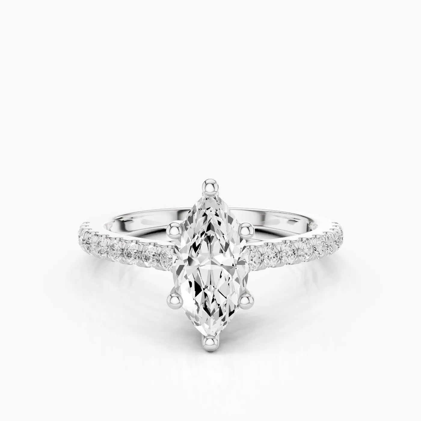 Elysia Anello di Fidanzamento Trellis Pavè Sublime con Diamanti Lab Grown