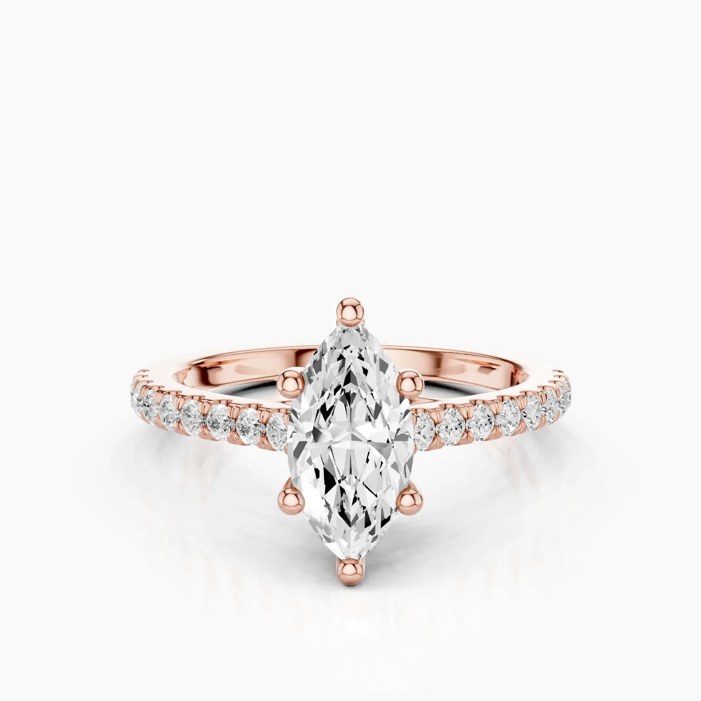 Elysia Anello di Fidanzamento Trellis Pavè Sublime con Diamanti Lab Grown
