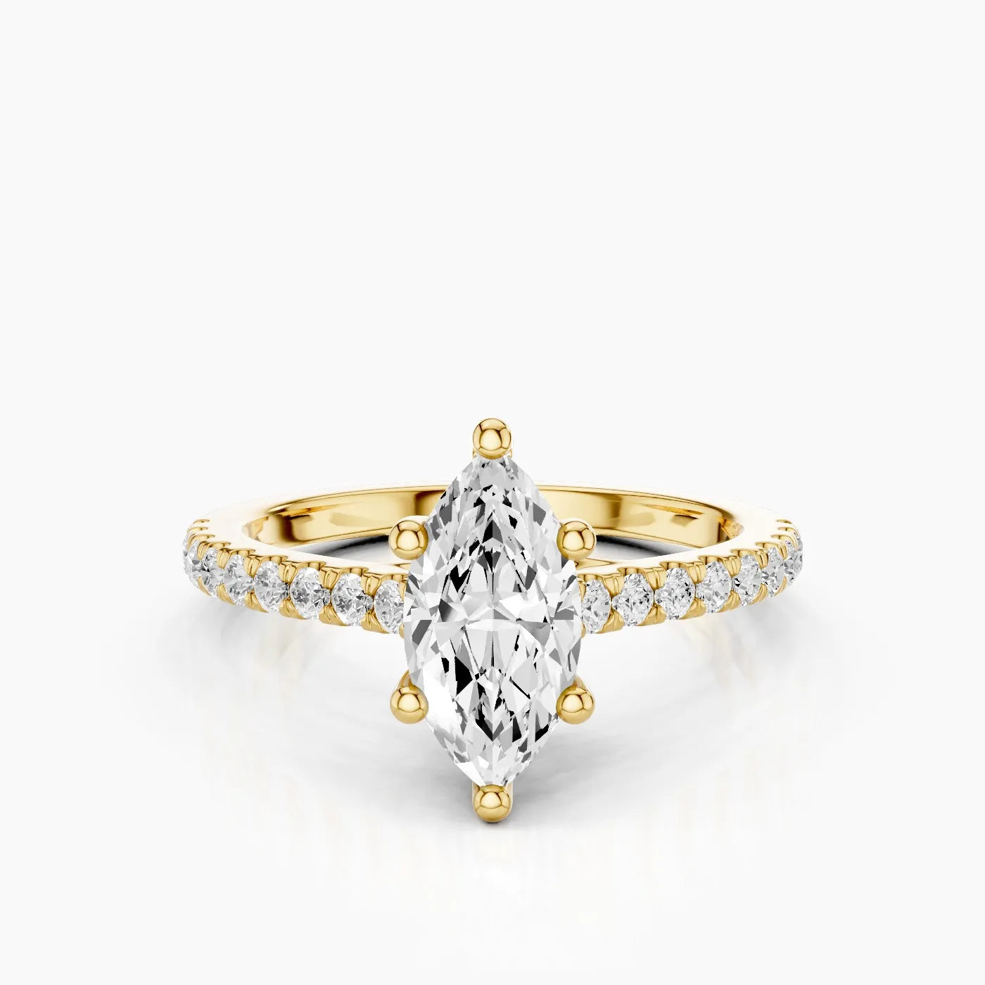 Elysia Anello di Fidanzamento Trellis Pavè Sublime con Diamanti Lab Grown