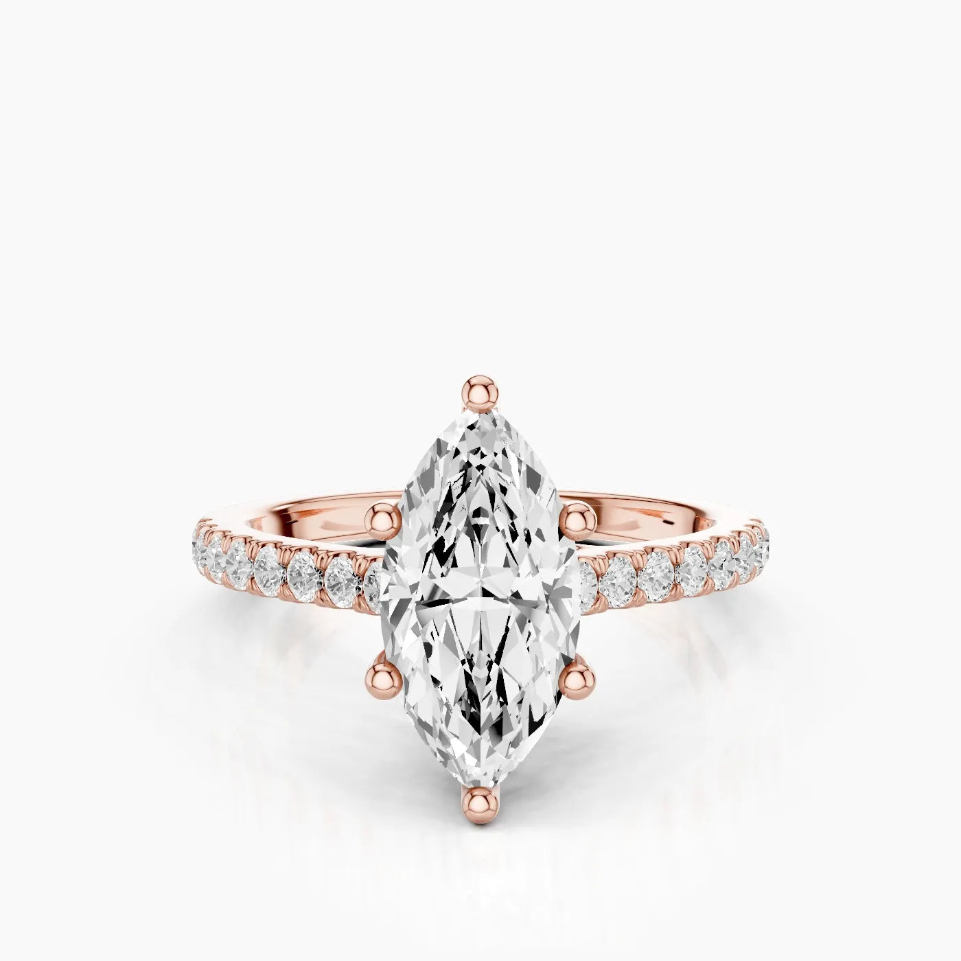 Elysia Anello di Fidanzamento Trellis Pavè Sublime con Diamanti Lab Grown