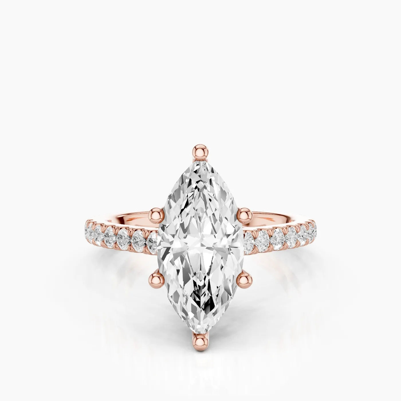 Elysia Anello di Fidanzamento Trellis Pavè Sublime con Diamanti Lab Grown