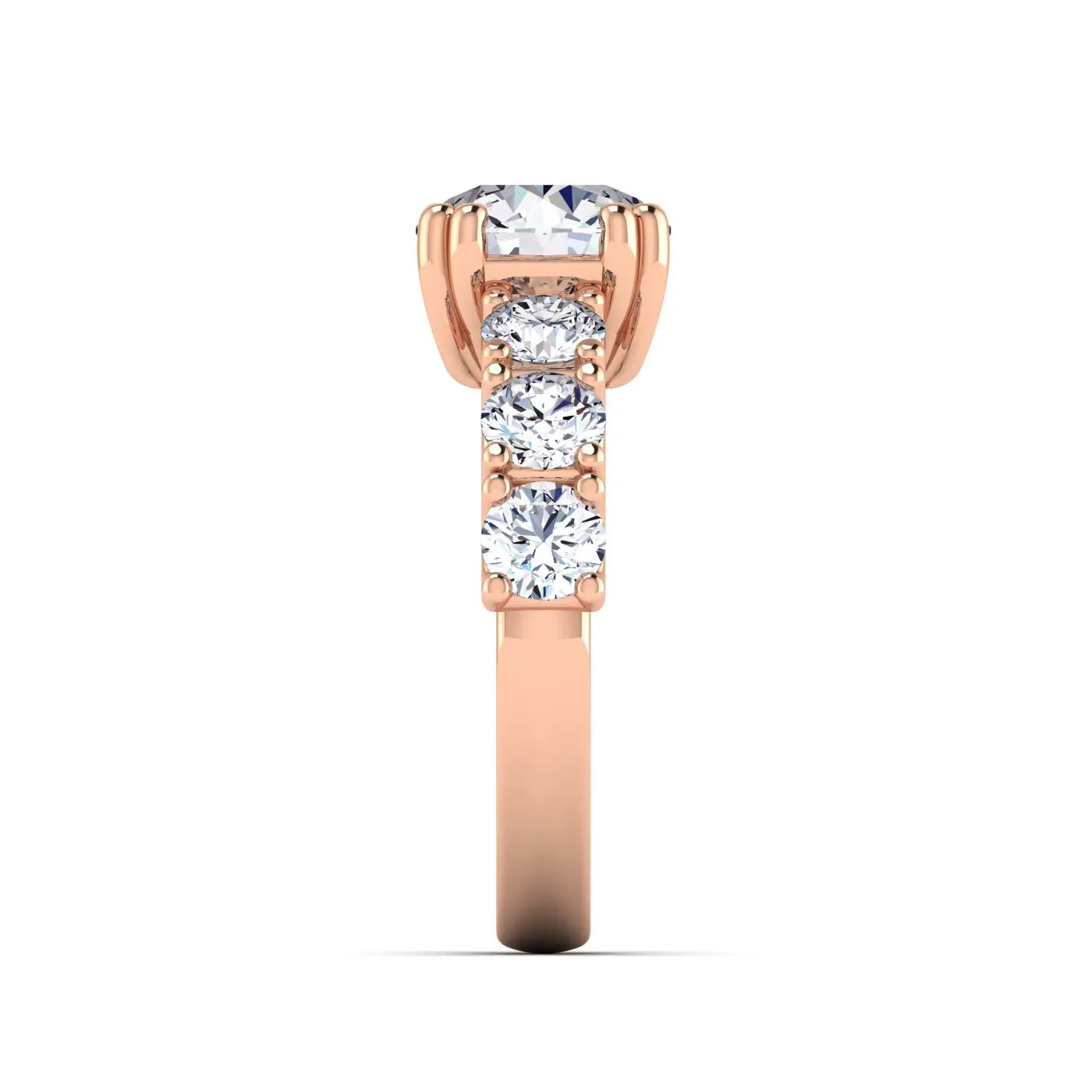 Diana Anello di Fidanzamento Pavé Riviera Luxury con Diamanti Naturali
