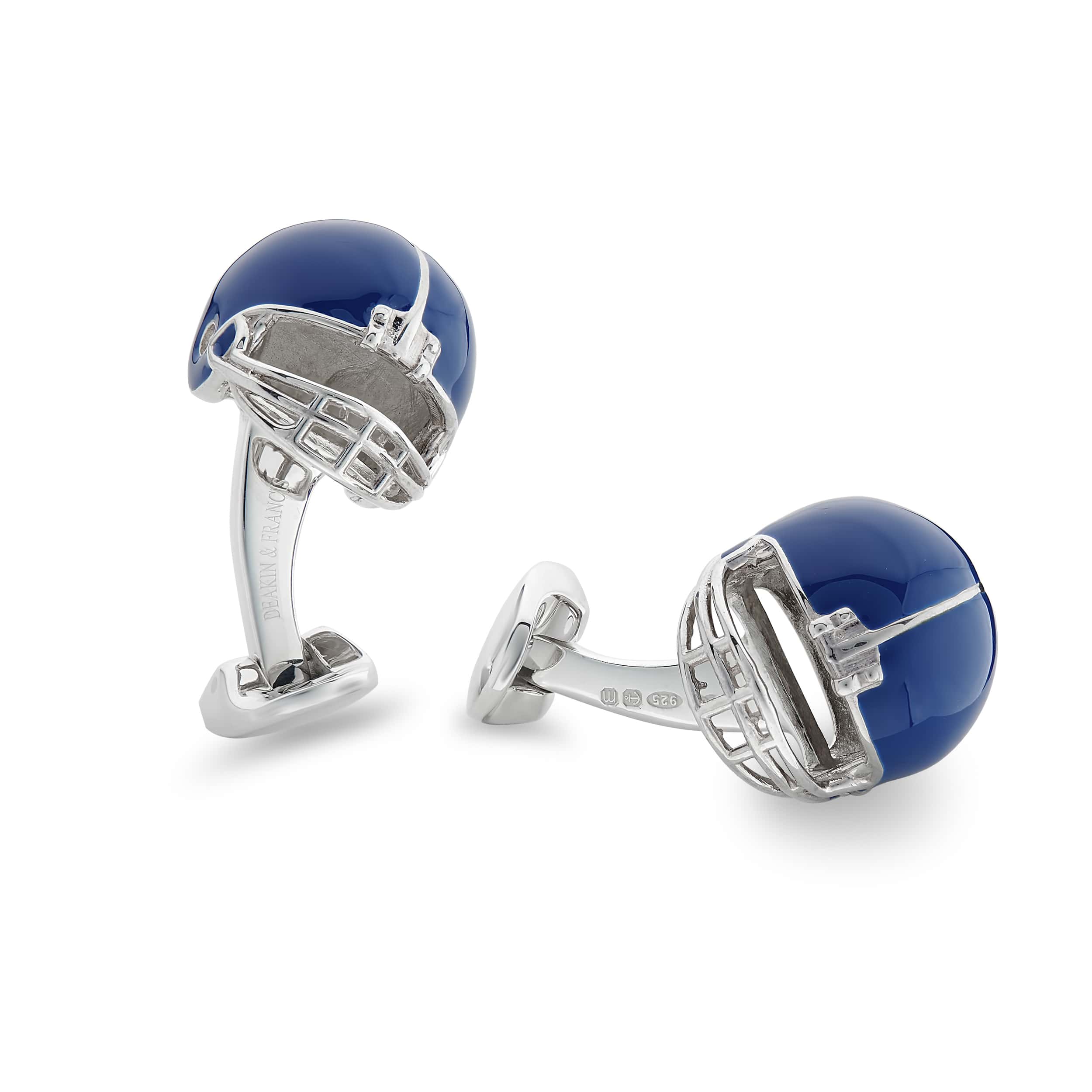 Enamel Football Helmet Cufflinks