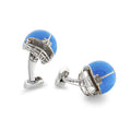 Enamel Football Helmet Cufflinks