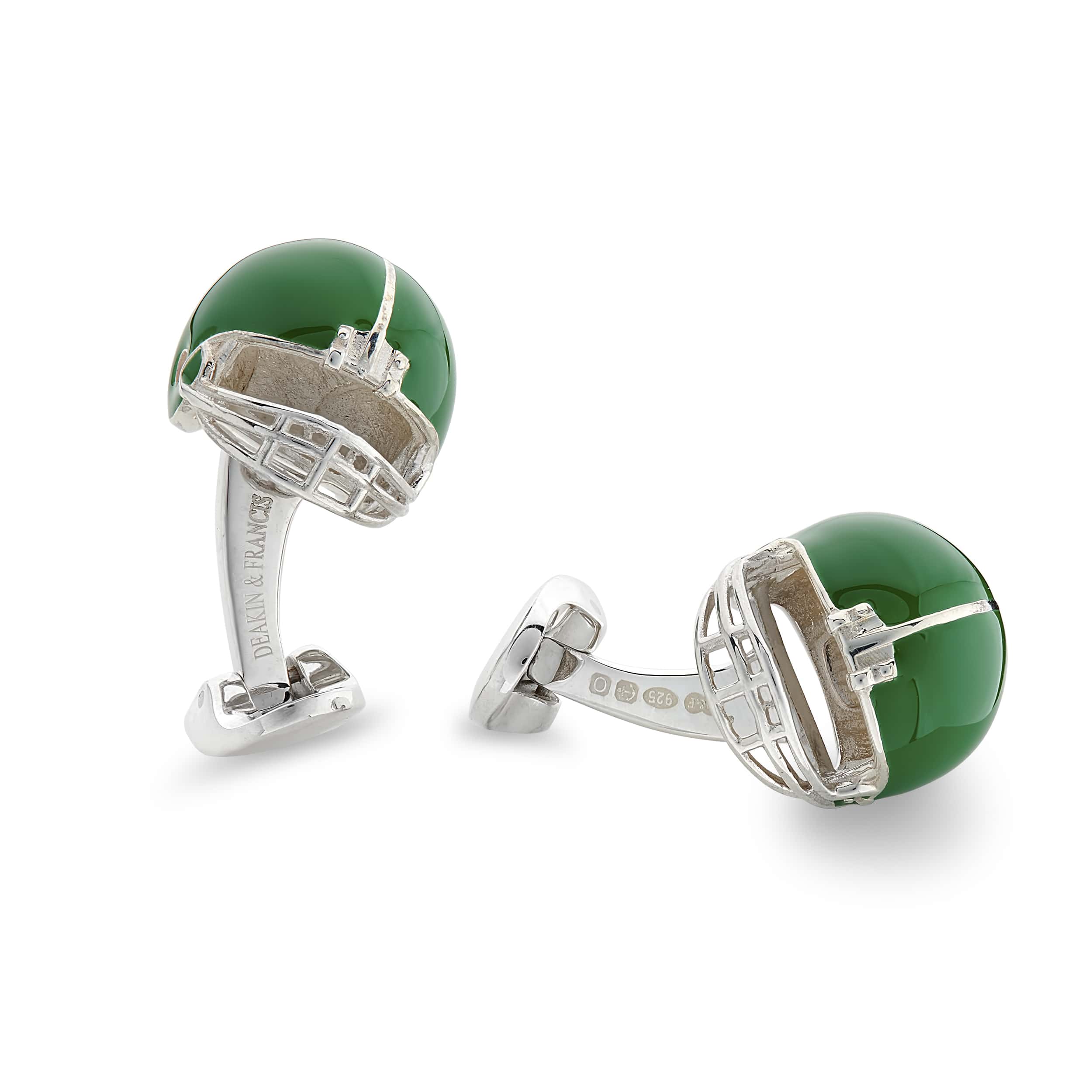 Enamel Football Helmet Cufflinks