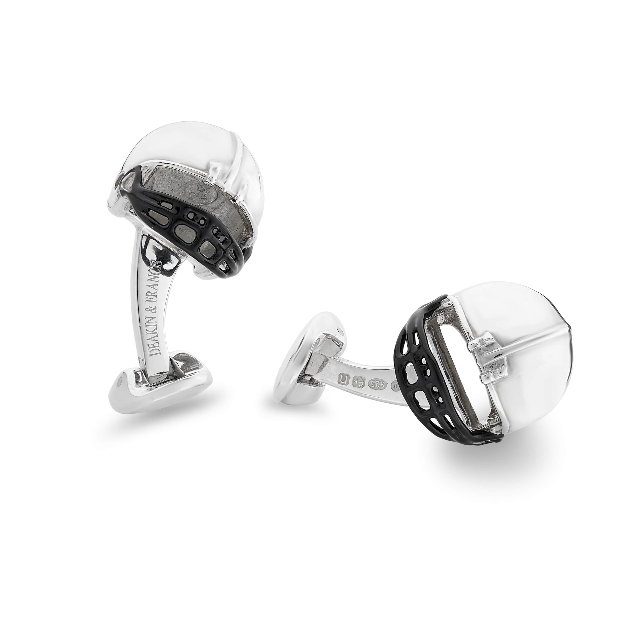Enamel Football Helmet Cufflinks