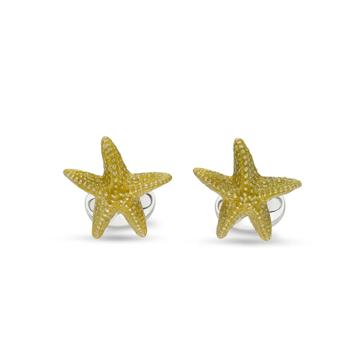 Silver Starfish Cufflinks