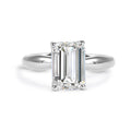 18W Emerald Cut Clarity Signature Solitaire E VVS2 LG