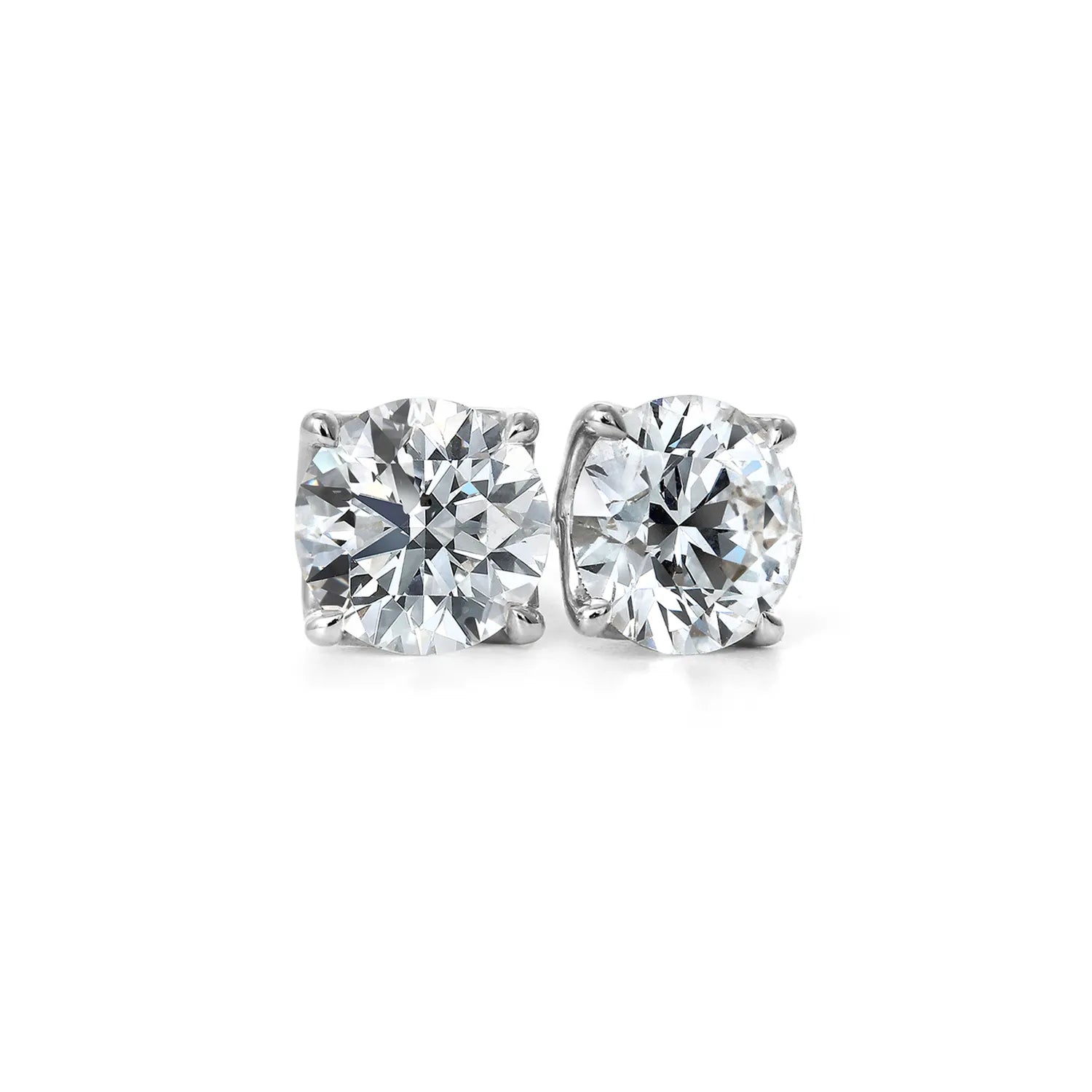 18W Diamond Studs 2-4.22 D VVS2