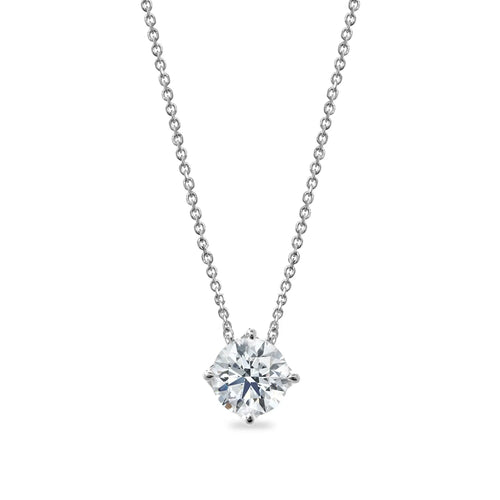18 Karat Gold Diamond Solitaire Pendant