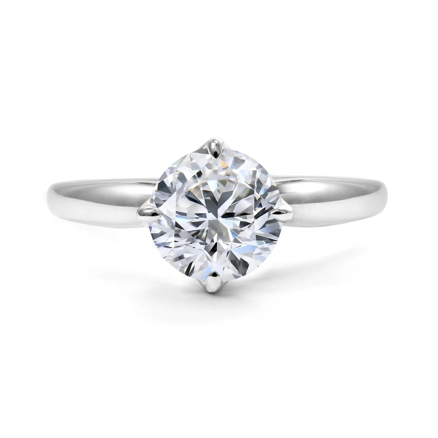 18W Round Brilliant Clarity Signature Solitaire D VS2 LG