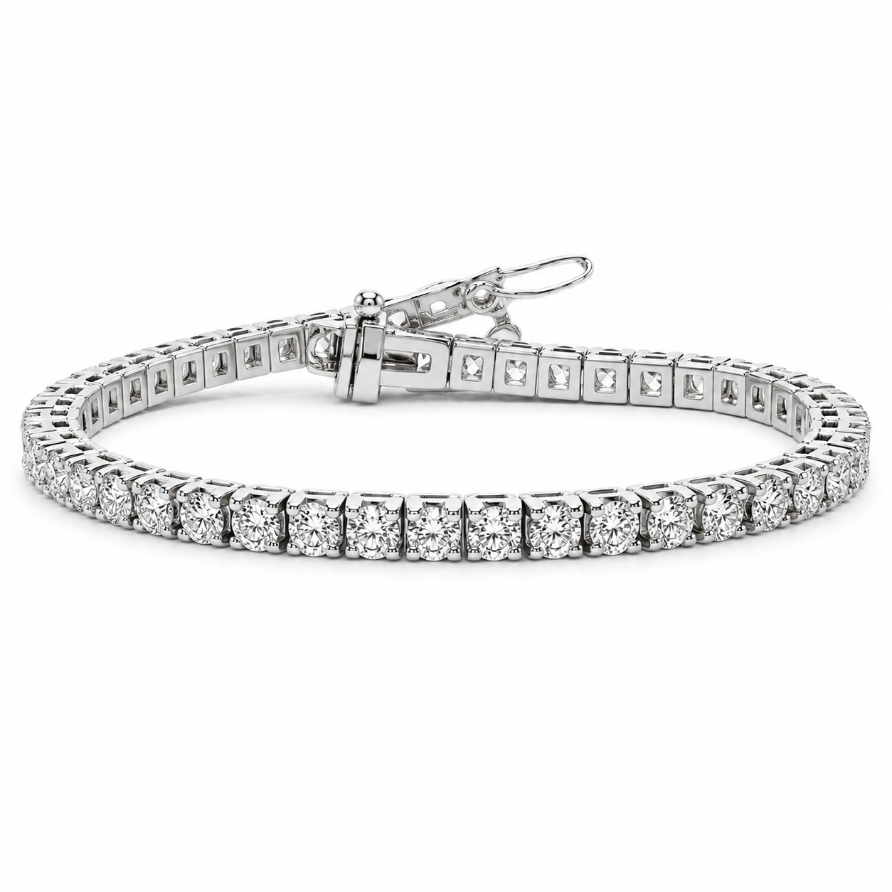 14 Karat White Gold Tennis Bracelet (12 points each)