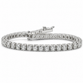 14 Karat White Gold Tennis Bracelet (17 points each)