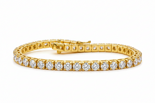 14 Karat White Gold Tennis Bracelet (17 points each)