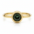 14 Karat Gold Mini Solitaire Birthstone Emerald Ring