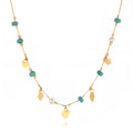 Vermeil Charm & Bead Station Necklaces, (Var) 16"
