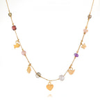 Vermeil Charm & Bead Station Necklaces, (Var) 16"