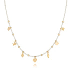 Vermeil Charm & Bead Station Necklaces, (Var) 16"