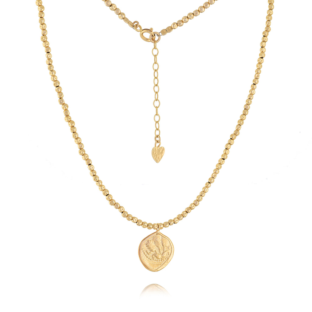 Vermeil Charm & Bead Station Necklaces, (Var) 16"