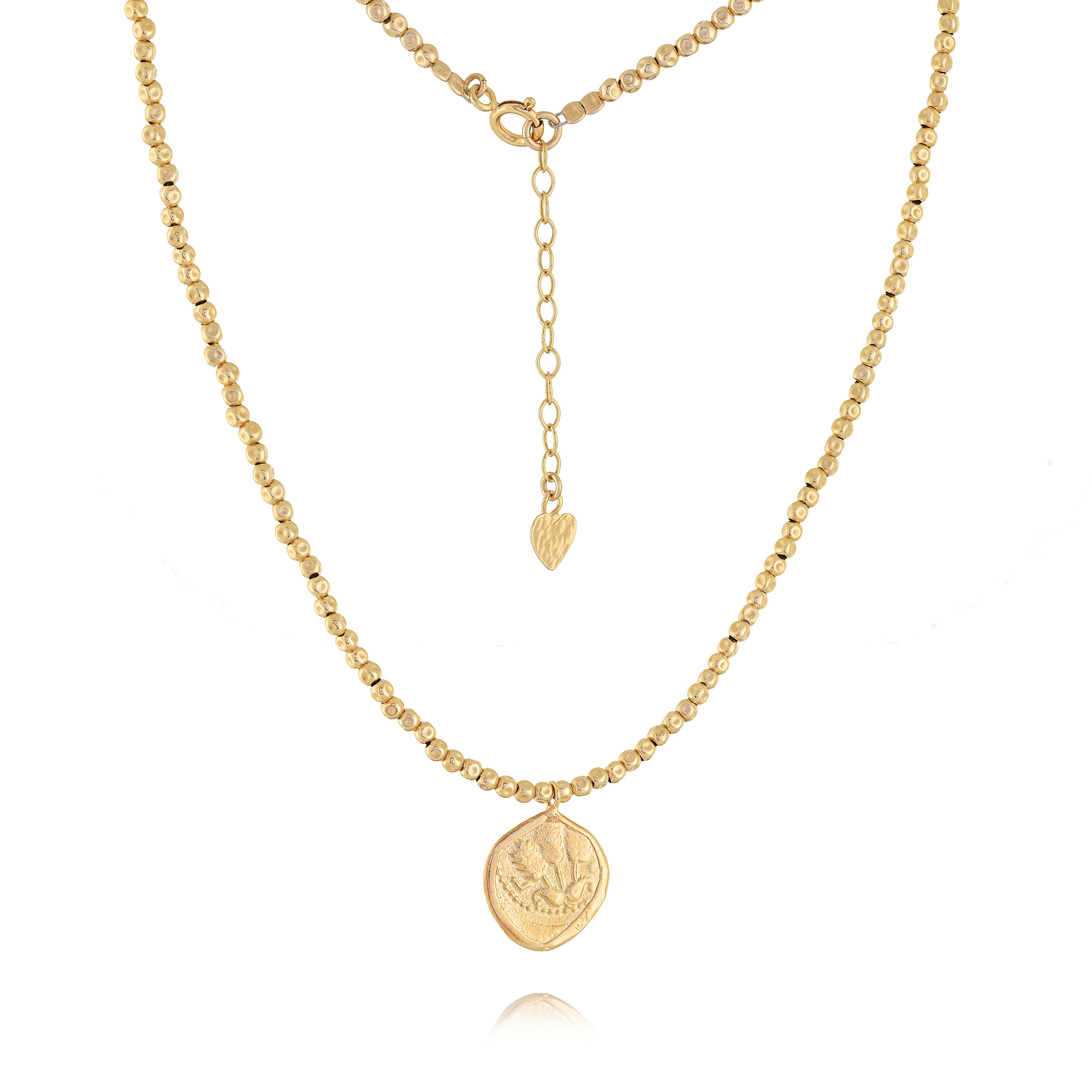 Vermeil Charm & Bead Station Necklaces, (Var) 16"