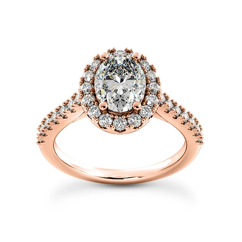 Solitaire diamant taille émeraude en or 14 carats