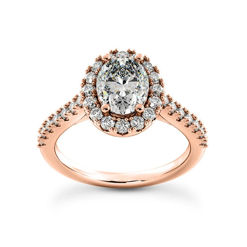 Solitaire diamant taille émeraude en or 14 carats
