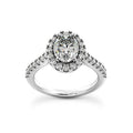 Solitaire diamant taille émeraude en or 14 carats