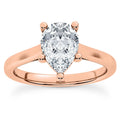 14 Karat Gold Pear Shape Solitaire