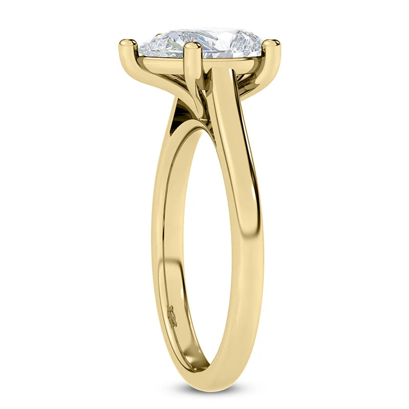 14 Karat Gold Pear Shape Solitaire
