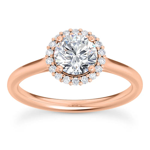 Solitaire diamant taille émeraude en or 14 carats