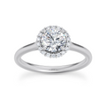Solitaire diamant taille émeraude en or 14 carats