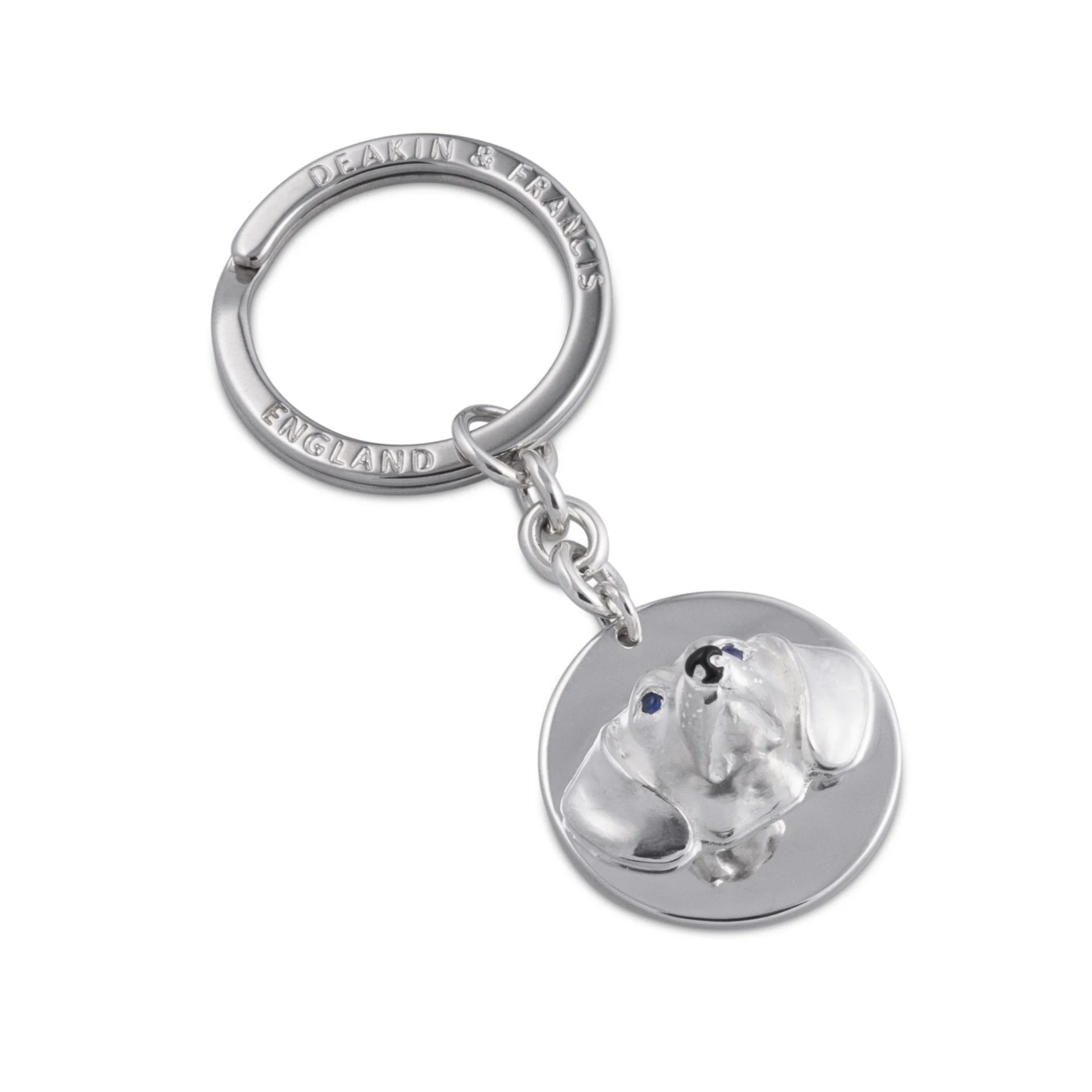 Silver Dachshund Key Ring