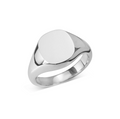 Silver D&F Signet (9x11mm)
