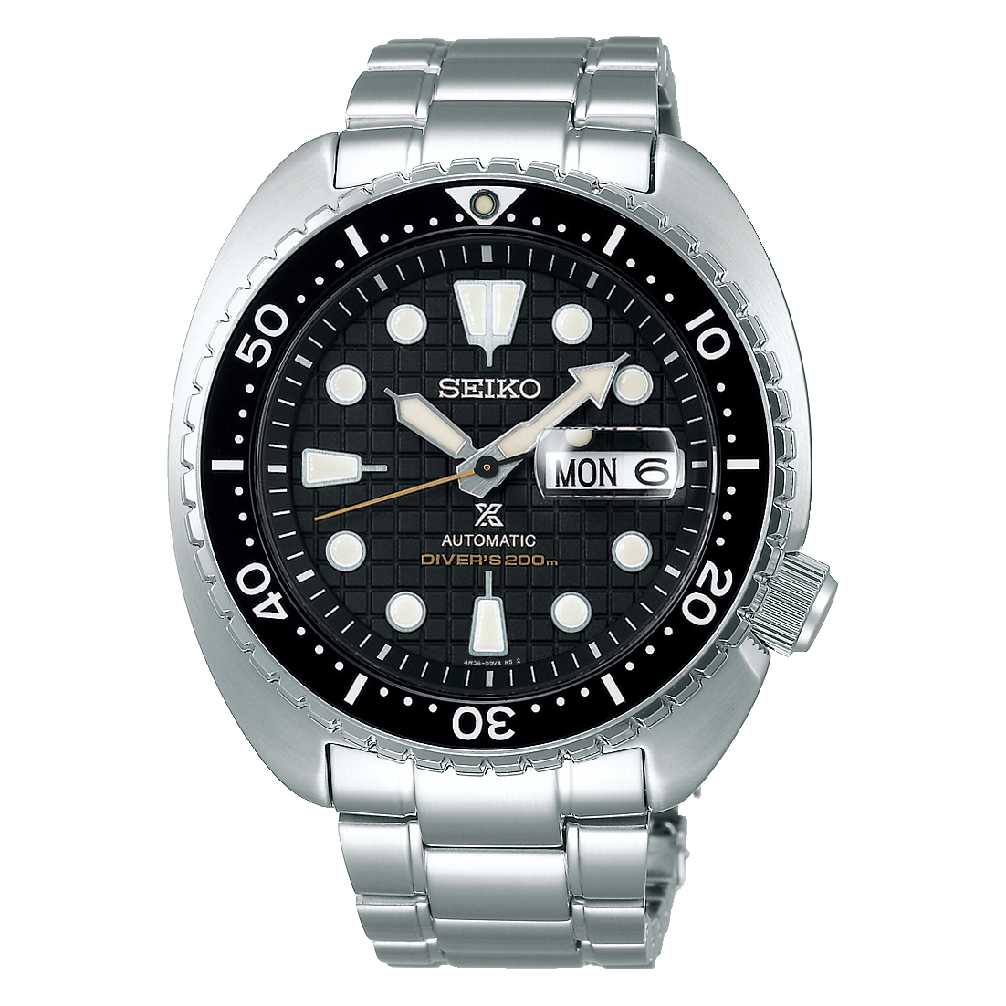 Prospex 'Turtle' , Black Dial, Black Bezel, Silicone Strap