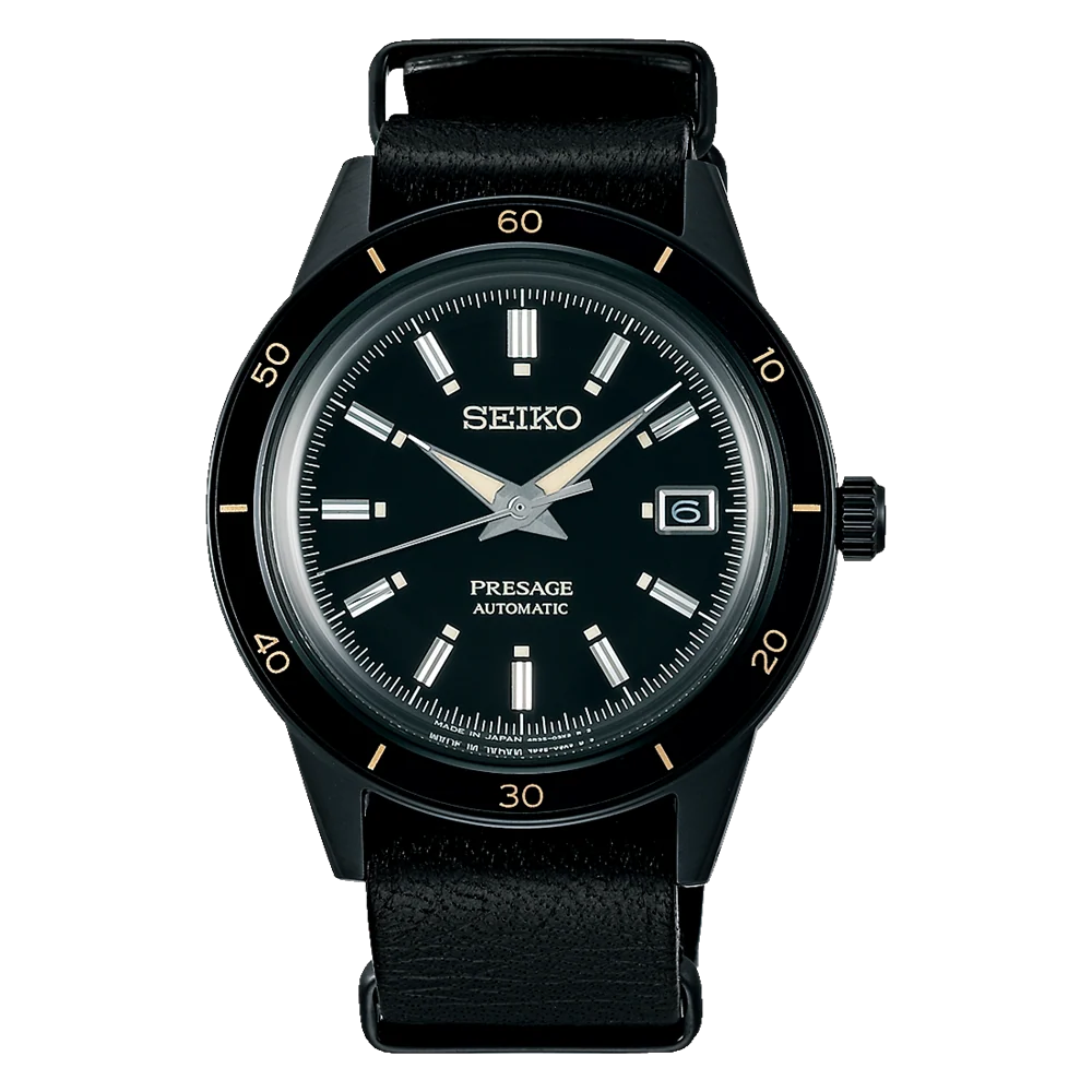 Presage Style 60's PVD Black Dial, NATO Strap