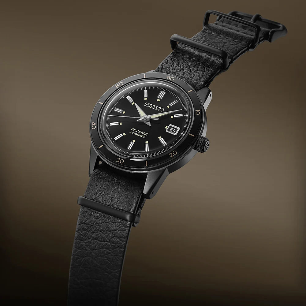 Presage Style 60's PVD Black Dial, NATO Strap