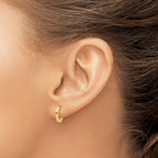 14 Karat Yellow Gold Tiny Huggies