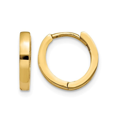 14 Karat Yellow Gold Tiny Huggies