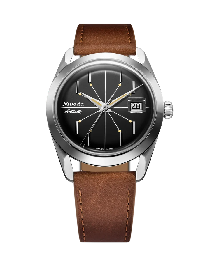 Antarctic Spider 38 Date, Black Dial