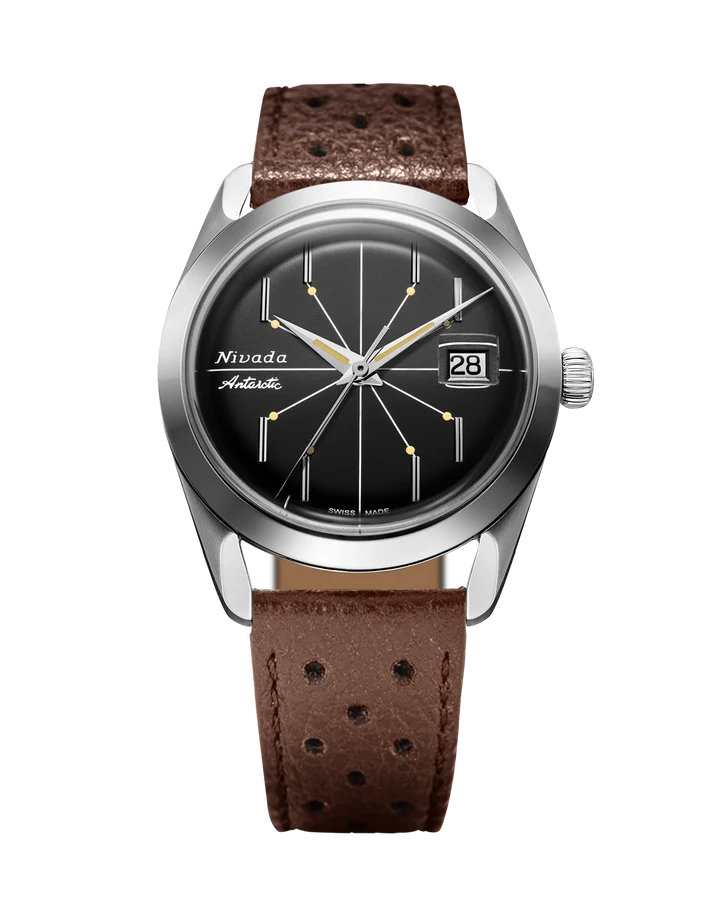 Antarctic Spider 38 Date, Black Dial
