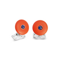 Round Orange cufflinks from the 'Brights'