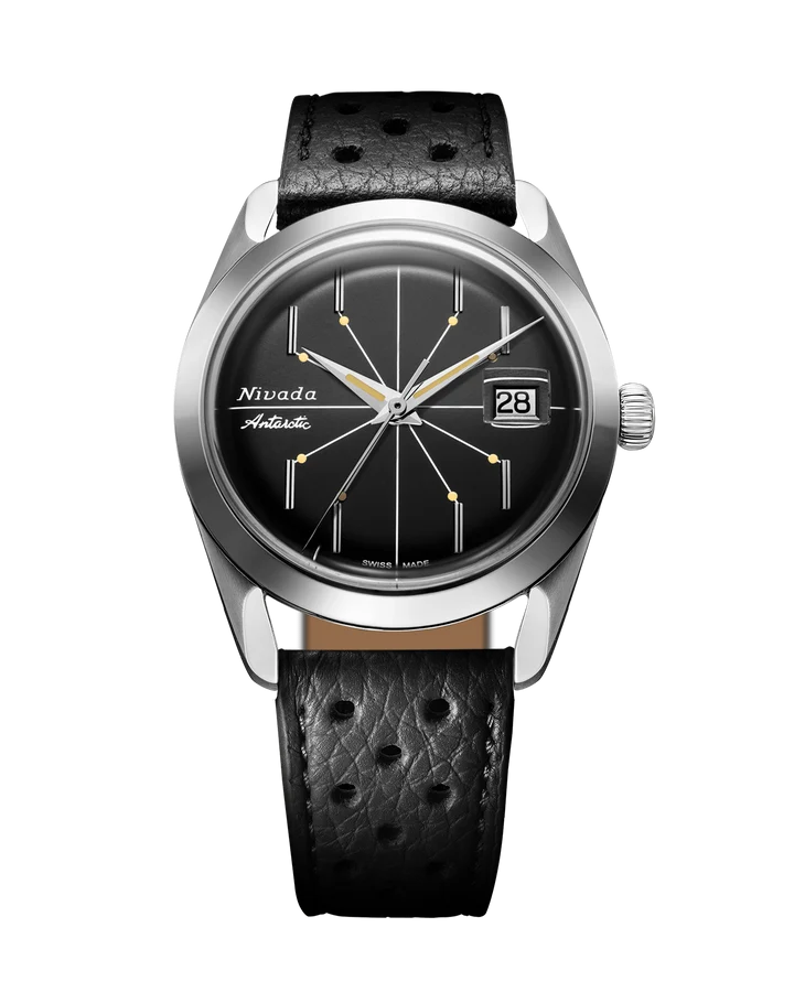 Antarctic Spider 38 Date, Black Dial