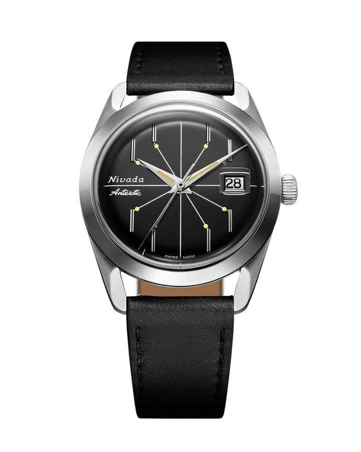 Antarctic Spider 38 Date, Black Dial