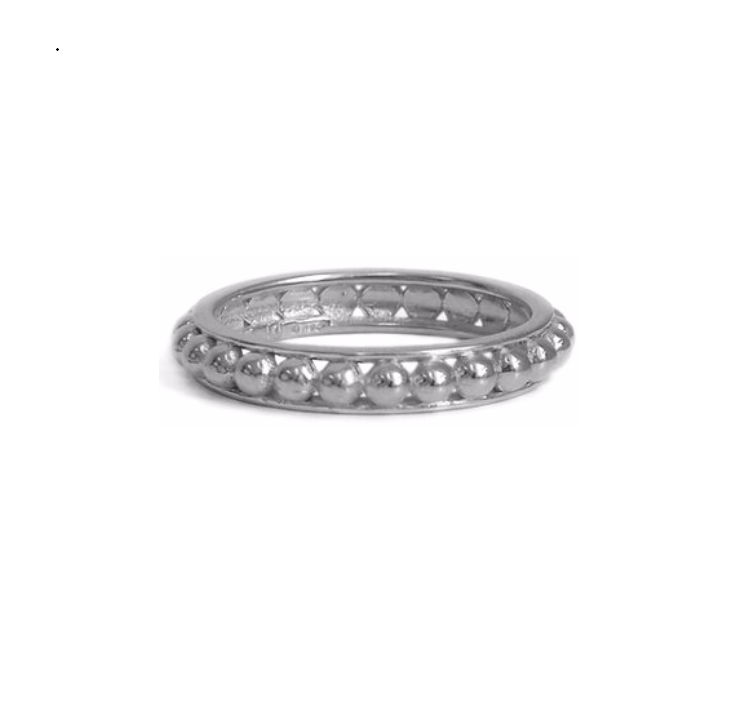 Silver Dotted Band