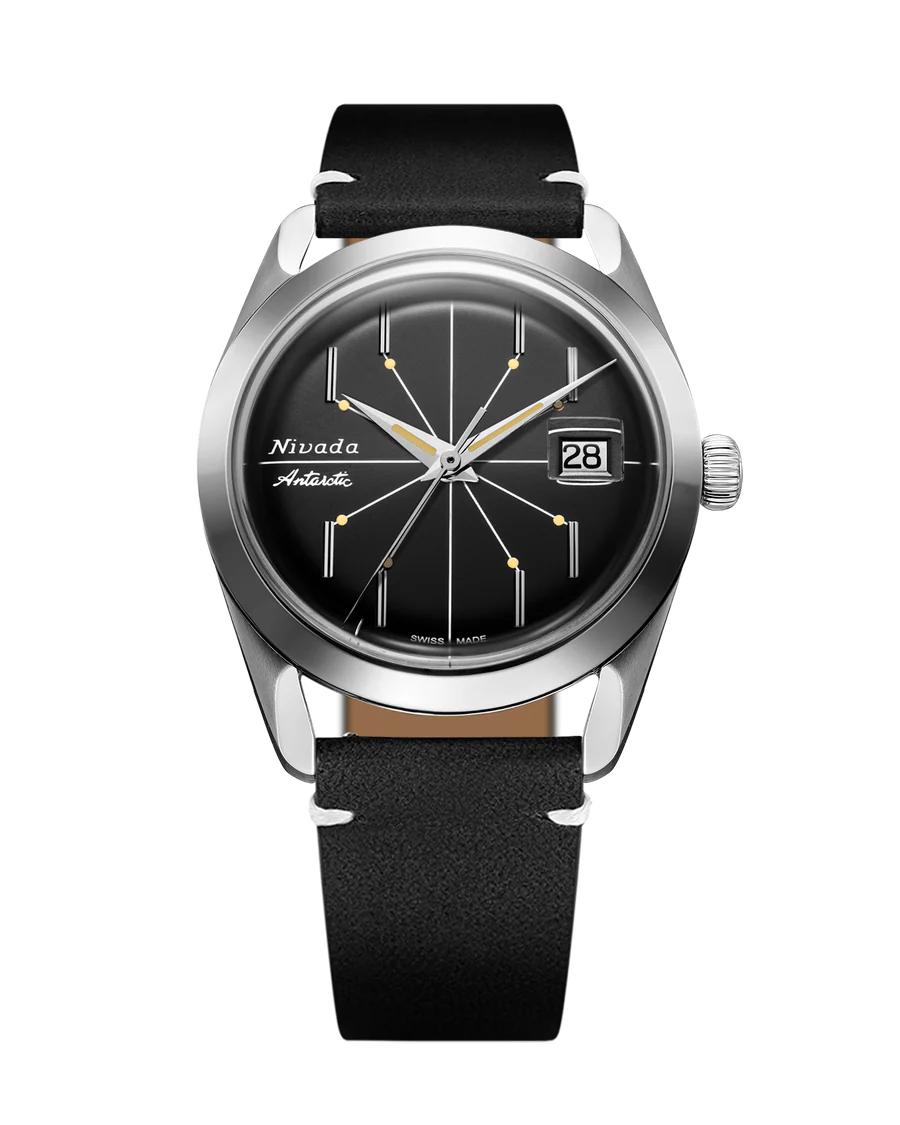 Antarctic Spider 38, Date (Black Dial)